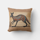 Australian Aboriginal-themed Kangaroo クッション (正面)