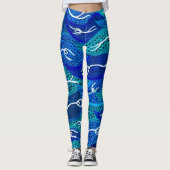 Australian Aboriginal Water Spirits Leggings レギンス (正面)