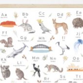 Australian Alphabet ABC Poster Kids Room Decor ポスター