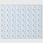 Australian Animal Toile (Blue) Wrapping Paper ラッピングペーパー (フラット)
