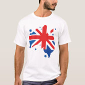Australian. Australian flag & Australian map. Tシャツ (正面)