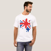 Australian. Australian flag & Australian map. Tシャツ (正面フル)