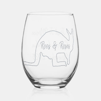 Australian Bachelorette Party Stemless Wine Glass ステムなしワイングラス