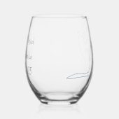 Australian Bachelorette Party Stemless Wine Glass ステムなしワイングラス (右)