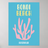Australian Beach Poster - Mid-Century Modern Coast ポスター (正面)