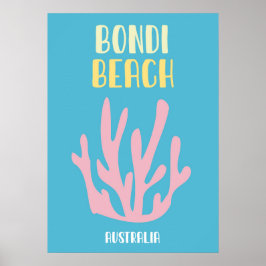Australian Beach Poster - Mid-Century Modern Coast ポスター