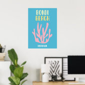Australian Beach Poster - Mid-Century Modern Coast ポスター (ホームオフィス)