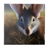 Australian Bilby Alert, Ceramic Tile タイル (正面)