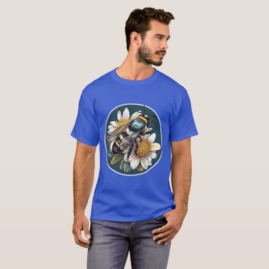 Australian Blue Banded Bee A Unique Native Species Tシャツ (正面フル)