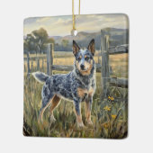 Australian Cattle Dog セラミックオーナメント (左)