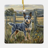 Australian Cattle Dog セラミックオーナメント (正面)