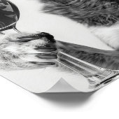 Australian Cattle Dog and Wine Wall Art, Black and ポスター (角)