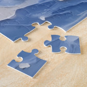 Australian Cattle Dog Christmas Boat Holiday ジグソーパズル (側面)