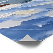 Australian Cattle Dog Christmas Boat Holiday ポスター (角)