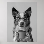 Australian Cattle Dog Coffee Print: Coffee Bar Dec ポスター (正面)