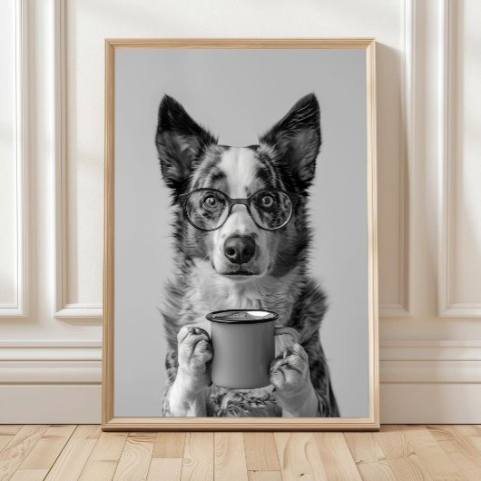 Australian Cattle Dog Coffee Print: Coffee Bar Dec ポスター