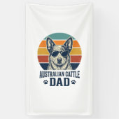 Australian Cattle Dog Dad Vintage Sunset Shirt_1 横断幕 (縦)
