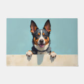 Australian Cattle Dog Doormat Art ドアマット (正面)