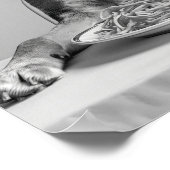 Australian Cattle Dog Eating Pasta Print: Spaghett ポスター (角)