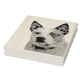 Australian Cattle Dog Gummistempel ラバースタンプ