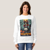 Australian Cattle Dog Happy Howloween スウェットシャツ (正面フル)