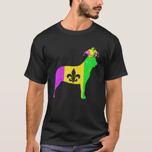 Australian Cattle Dog Lover Mardi Gras Carnival Pa Tシャツ (正面)