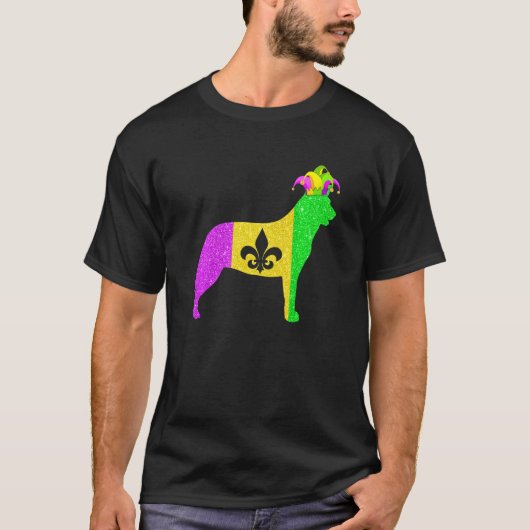 Australian Cattle Dog Lover Mardi Gras Carnival Pa Tシャツ (正面)
