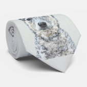 Australian Cattle Dog Painting - Cute Original Art ネクタイ (ロール)