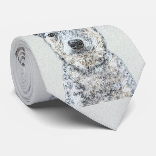 Australian Cattle Dog Painting - Cute Original Art ネクタイ (ロール)