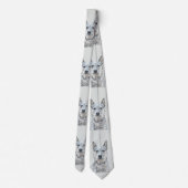 Australian Cattle Dog Painting - Cute Original Art ネクタイ (裏面)