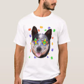 Australian Cattle Dog Puzzle Tシャツ (正面)