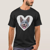 Australian Cattle Dog Puzzle Tシャツ (正面)