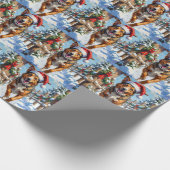 Australian Cattle Dog Red Heeler Christmas ラッピングペーパー (角)