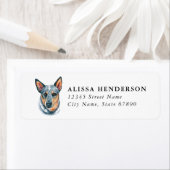Australian Cattle Dog Return Address Labels ラベル (インサイチュ)