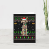 Australian Cattle Dog Ugly Christmas Sweaters Holi カード (正面)