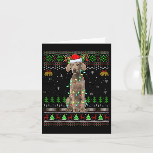 Australian Cattle Dog Ugly Christmas Sweaters Holi カード (正面)