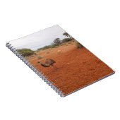 Australian Emu in the outback notebook ノートブック (右側)