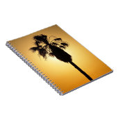 Australian Fan Palmシルエットノートブック ノートブック (右側)