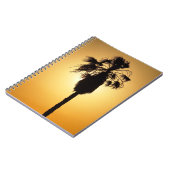 Australian Fan Palmシルエットノートブック ノートブック (左側)