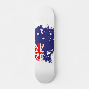 Australian Flag Grunge スケートボード