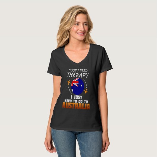 Australian Flag I Australia Flag I Vacation I Aust Tシャツ (正面フル)
