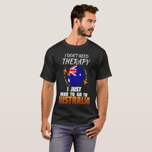 Australian Flag I Australia Flag I Vacation I Aust Tシャツ (正面フル)