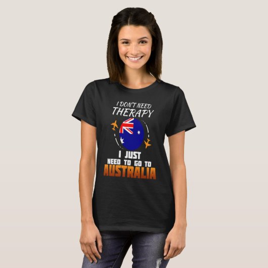 Australian Flag I Australia Flag I Vacation I Aust Tシャツ (正面フル)