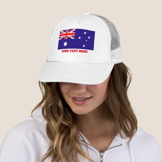 Australian flag of Australia custom trucker hats キャップ (インサイチュ)