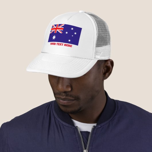 Australian flag of Australia custom trucker hats キャップ (インサイチュ)