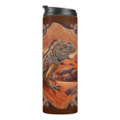 Australian Iguana Lizard Wildlife Scene タンブラー (回転右)