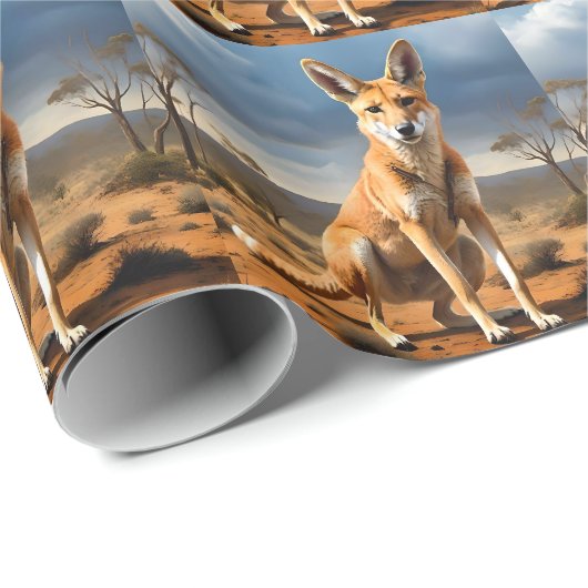 Australian Kangaringo（カンガルー・ディンゴ）、 ラッピングペーパー (ロールコーナー)