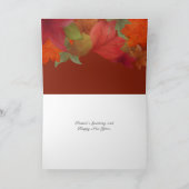 Australian Kangaroo Mery Crismas金ゴールド台本 カード (内部)