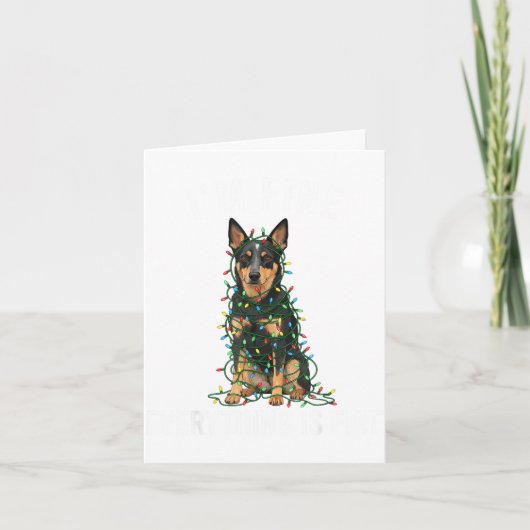 Australian Kele Christmas I'm Fine Everything Is F カード (正面)