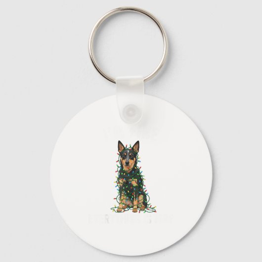 Australian Kele Christmas I'm Fine Everything Is F キーホルダー (正面)